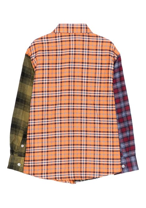 Camicia con design patchwork MANUEL RITZ | MR3222ARANCIONE